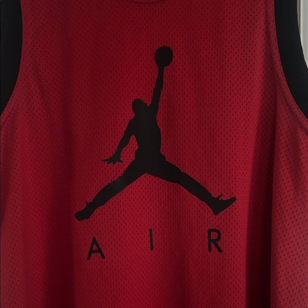 Nike/Jordan Brand Red Mesh Tank Top Jersey (AR0026-687), Size Large - Like new - Picture 4 of 6